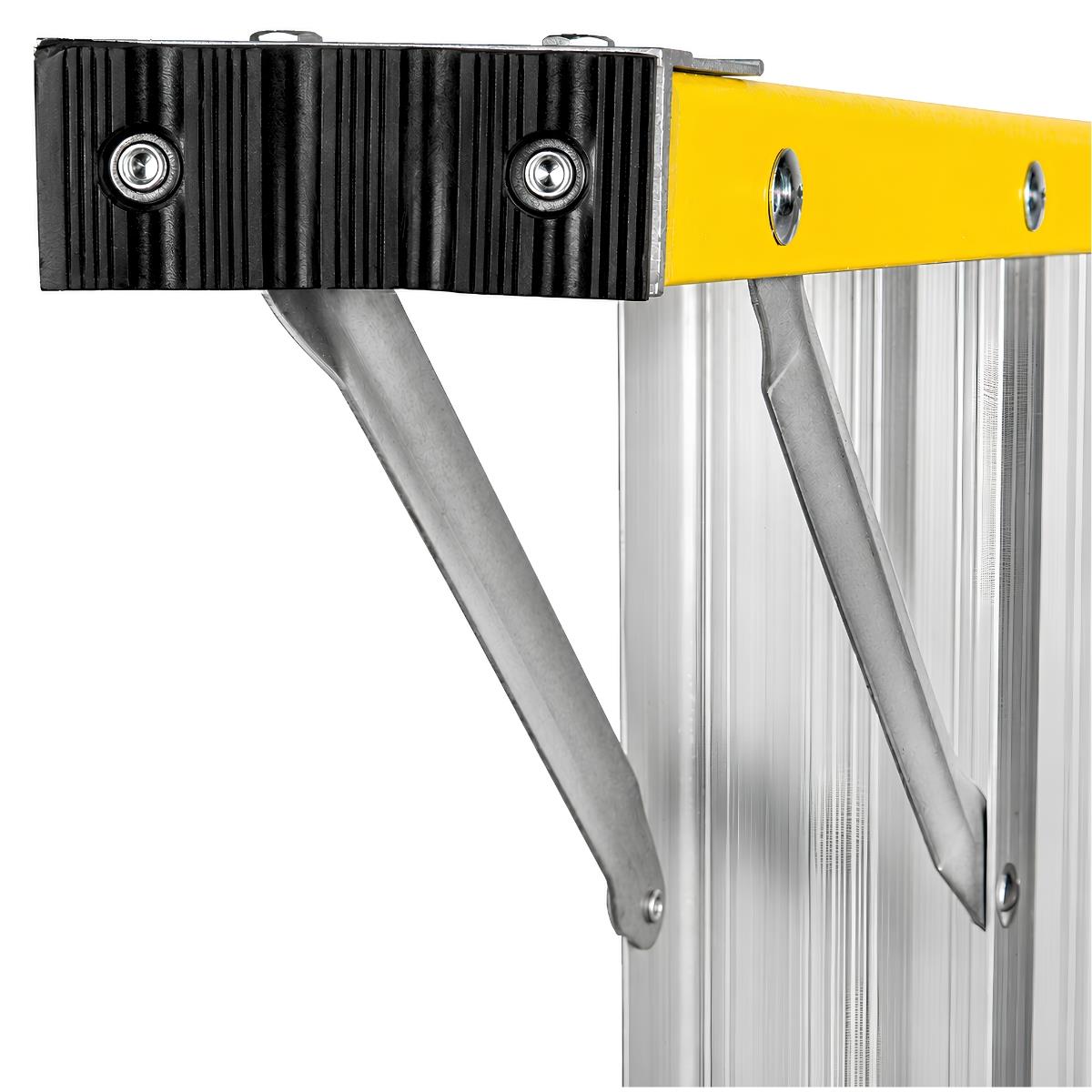 Excel Electricians Fibreglass Platform Step Ladder 6 Tread 2.04m EN131 Yellow