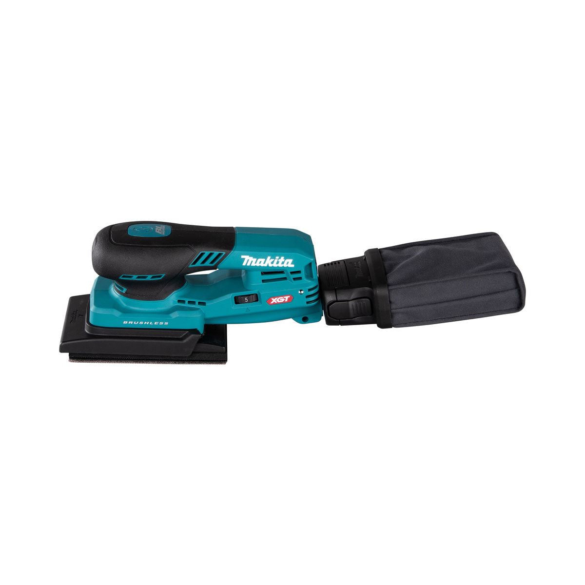 Makita BO005CGZ 40V XGT 80 x 130mm Brushless Orbital Sander with 1 x 2.5Ah Battery Charger & Bag