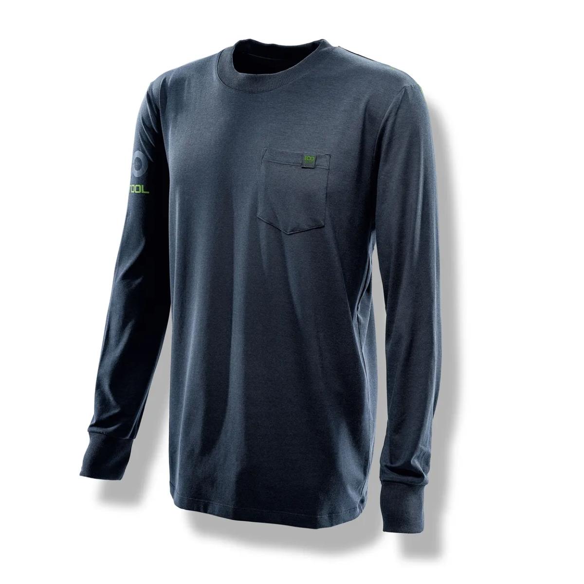 Festool LS-FT1 100Y Men's Long-Sleeved T-Shirt Navy Large Size ( L ) - 578389