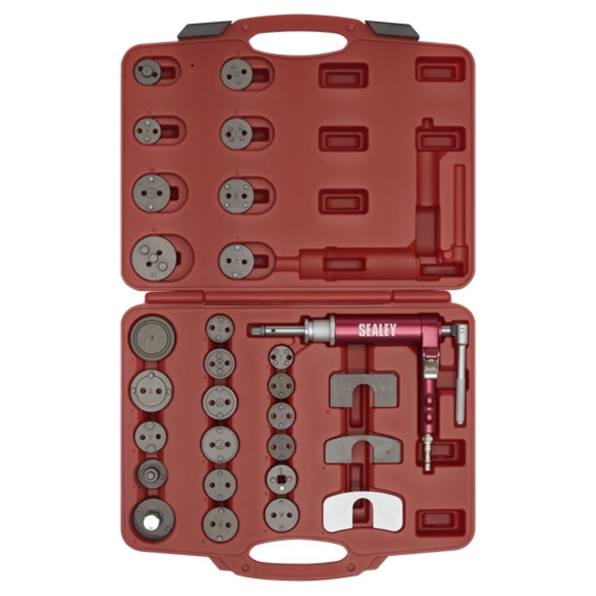 Sealey VS0286 Air Operated Brake Wind-Back Tool Kit 29pc