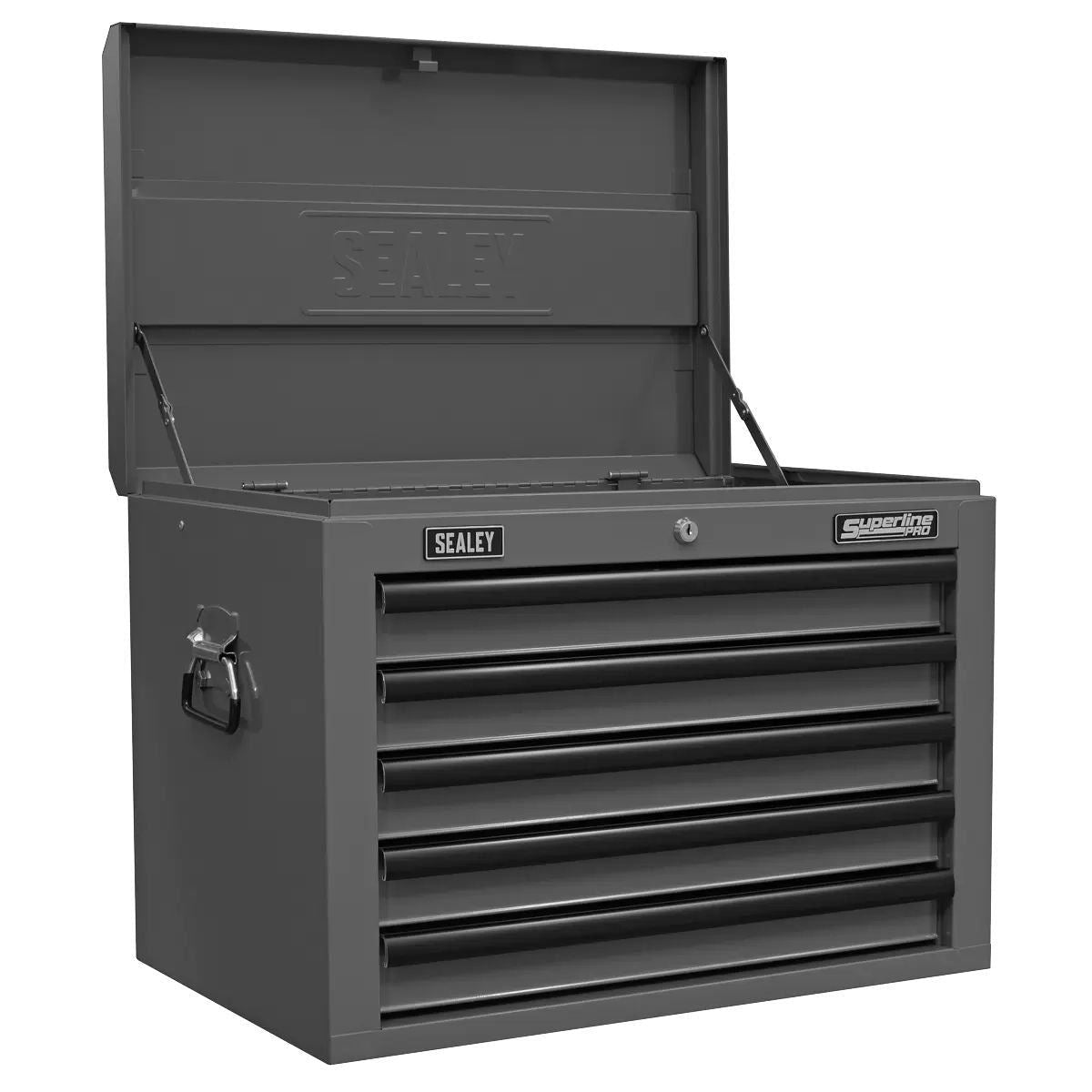 Sealey APSTACKTGR Top chest Roll cab Combination 14 Drawer with Ball-Bearing Slides Grey