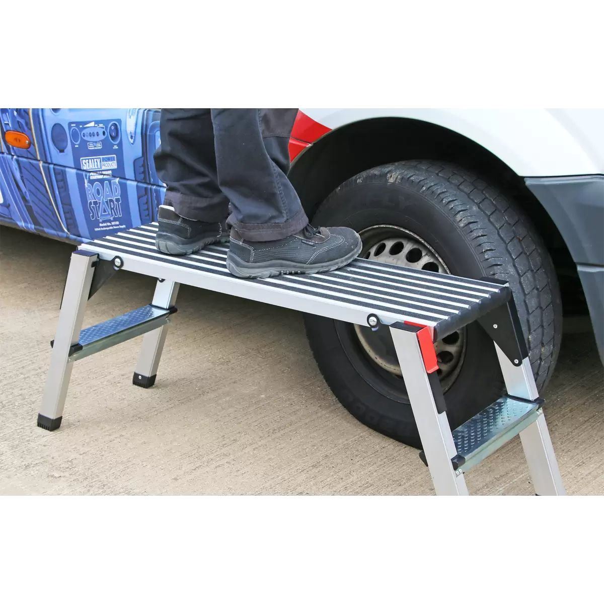 Sealey APS2 Aluminium Folding Platform 2-Tread
