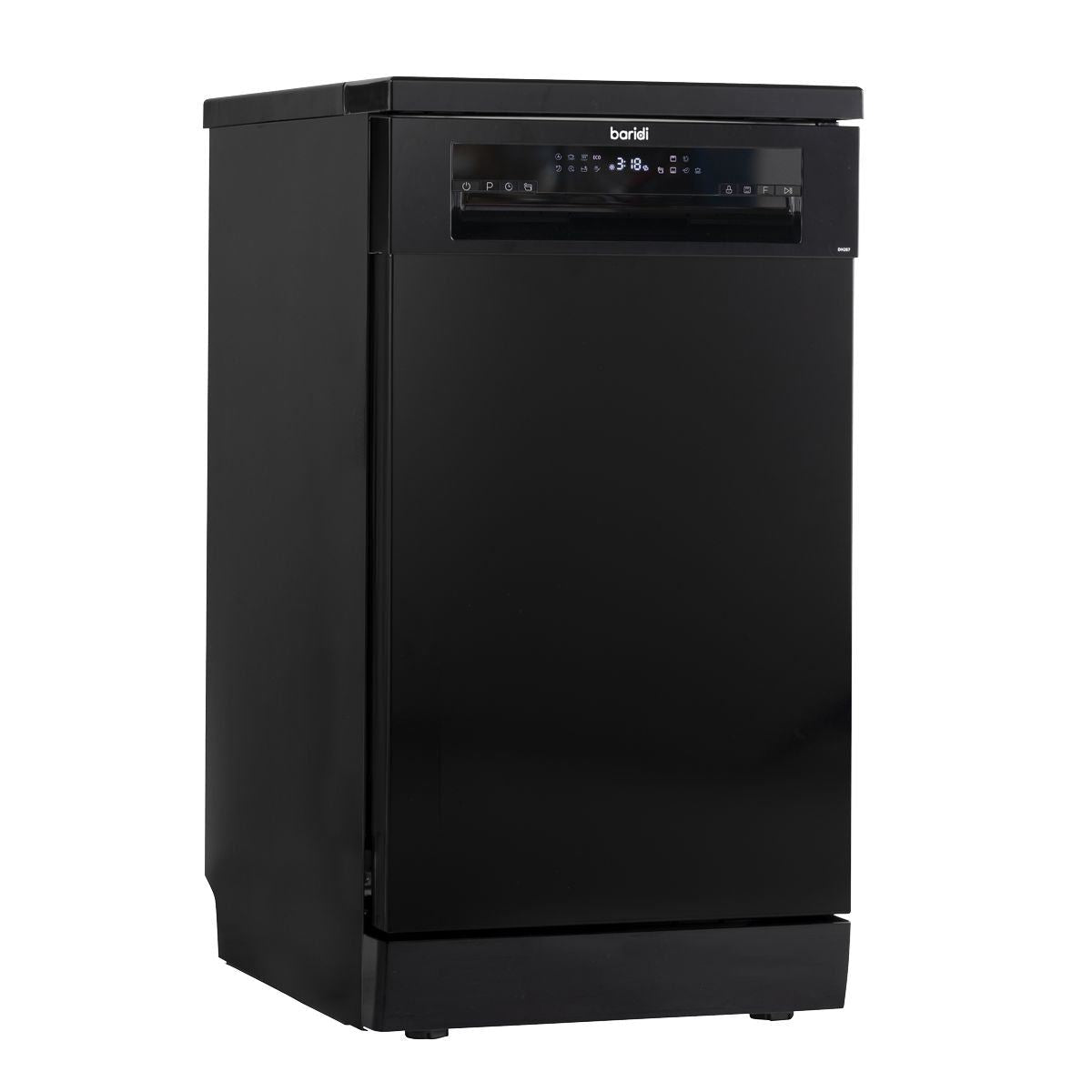 Sealey DH267 Baridi Slimline Freestanding Dishwasher 45cm Wide 10 Place Settings Black