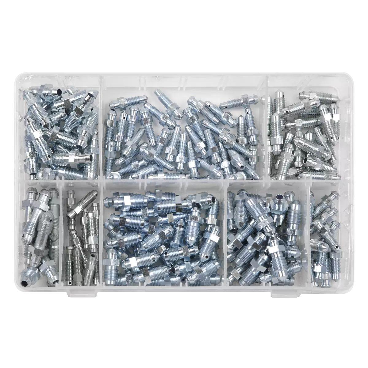 Sealey AB160BN Bleed Nipple Assortment 160pc