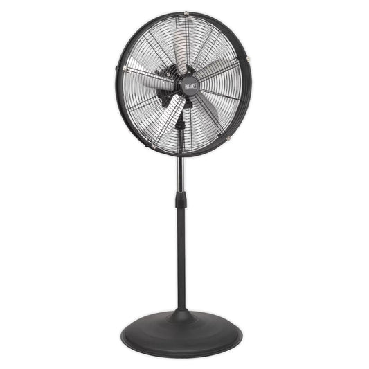 Sealey HVF20PO 20" Industrial High Velocity Oscillating Pedestal Fan 230V/115W
