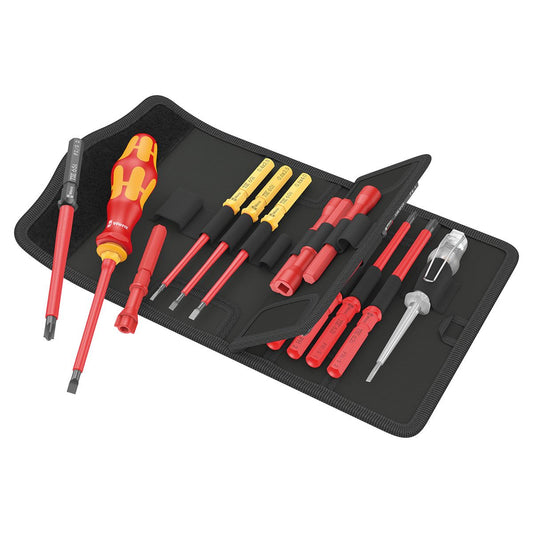 Wera Kraftform Kompakt VDE Interchangeable Screwdriver Set of 18 Piece 05006613001