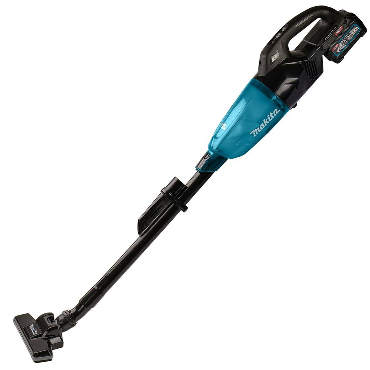 Makita CL001GD225 40V Max XGT Brushless Vacuum Cleaner With 2 x 2.5Ah Battery, Charger & Adaptor