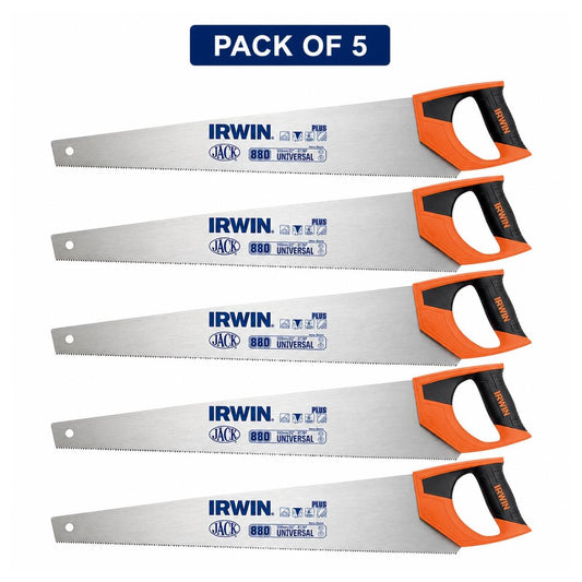Irwin Jack 880 Plus Universal Handsaw 550mm/22" 8 TPI JAK880UN22 Pack of 5