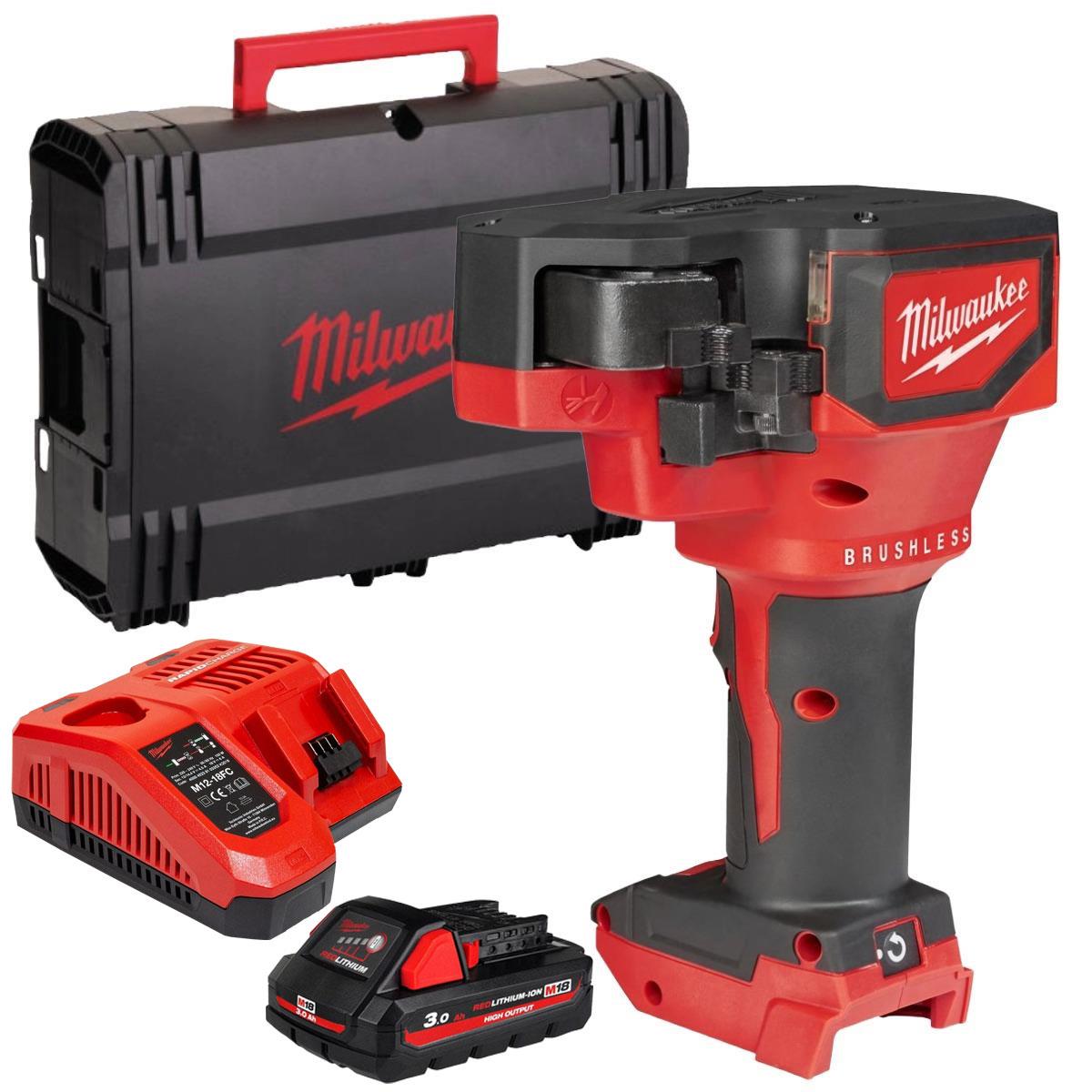 Milwaukee M18BLTRC-0X 18V Brushless Threaded Rod Cutter with 1 x 3.0Ah Battery, Charger & Case