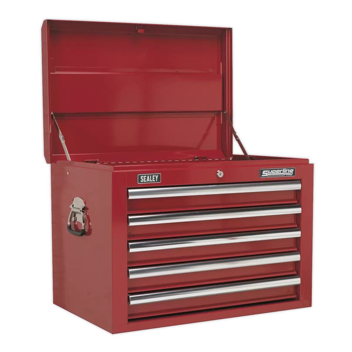 Sealey TBTPCOMBO1 Tool Chest Combination 14 Drawer with Ball Bearing Slides Red & 446pc Tool Kit
