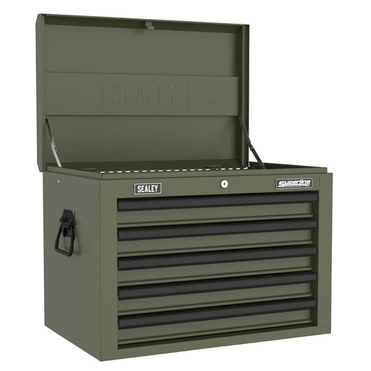 Sealey AP26059TK Superline PRO Heavy-Duty Topchest 5 Drawer Khaki