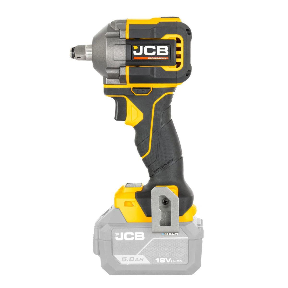 JCB-18PIW-350 18V 1/2 Inch Impact Wrench 350Nm Nut-Busting Torque Body Only