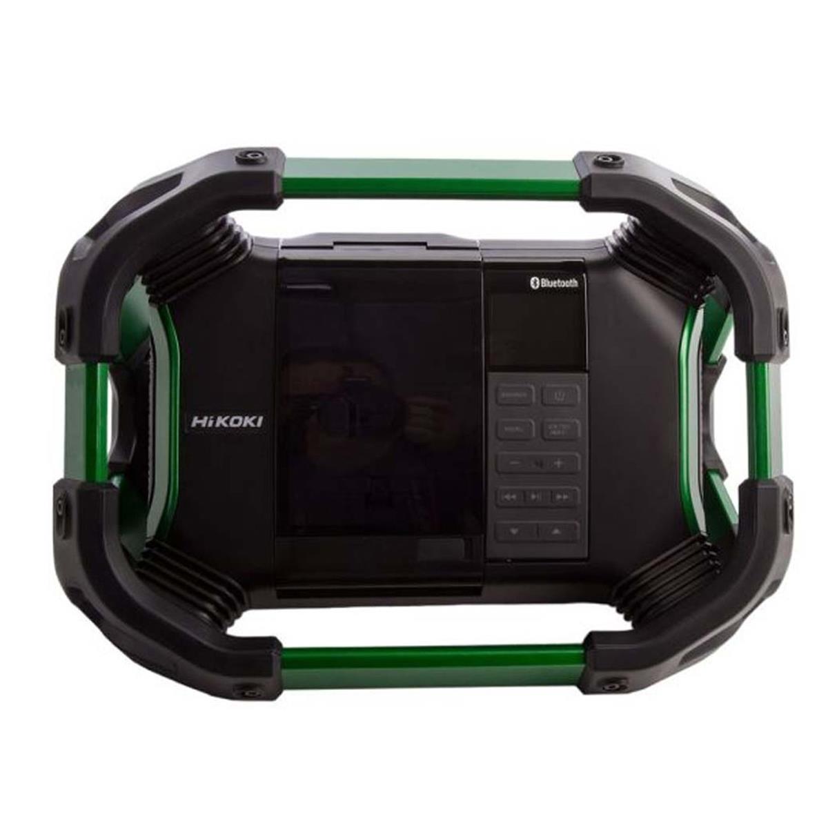 HiKOKI UR18DSDL 14.4V/18V DAB/DAB+ FM Bluetooth Jobsite Radio with 1 x 4.0Ah/8.0Ah Battery & Charger