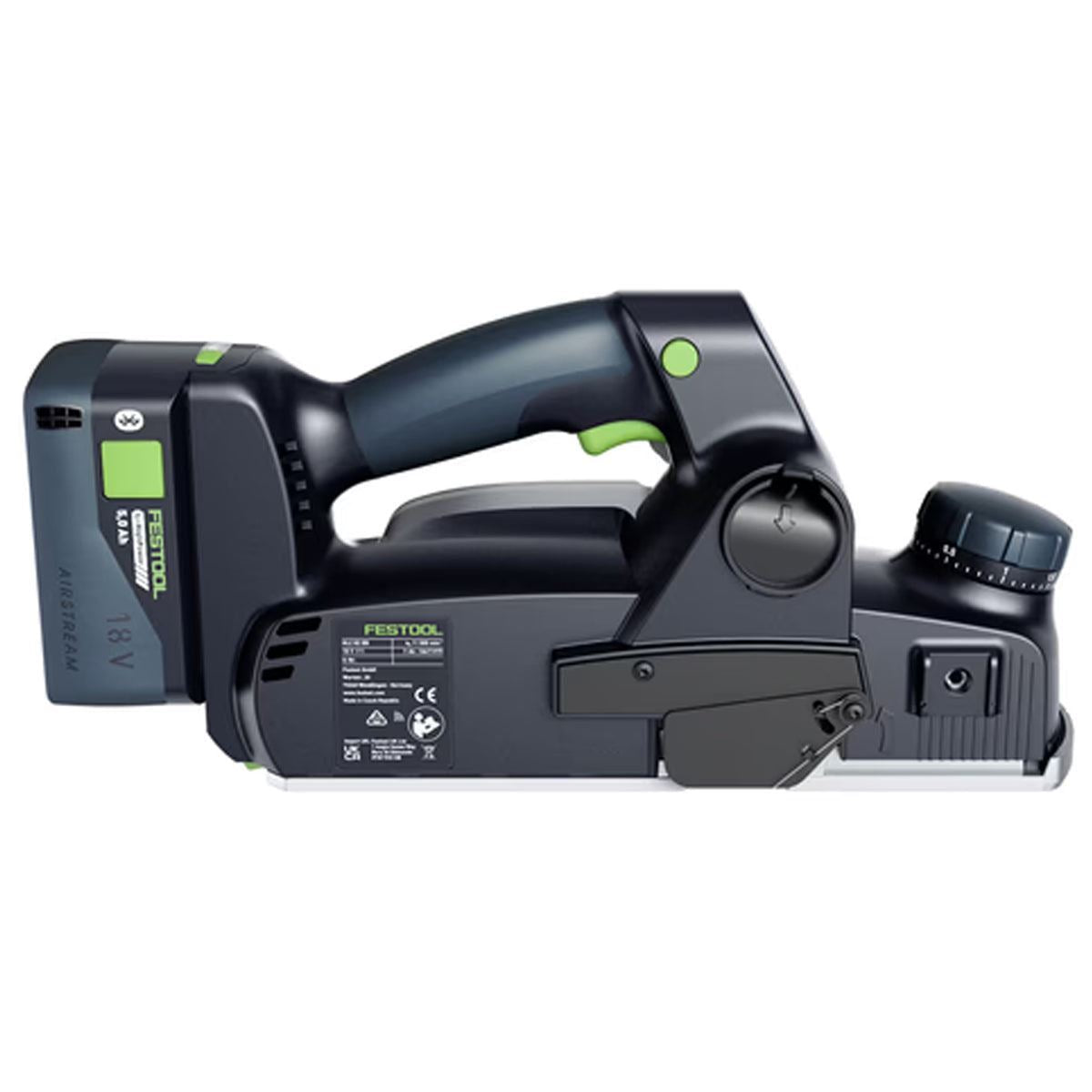 Festool HLC 82 EB-Basic-Set 18V Brushless Planer 578600 with 1 x 5.0Ah Battery & Accessories Set