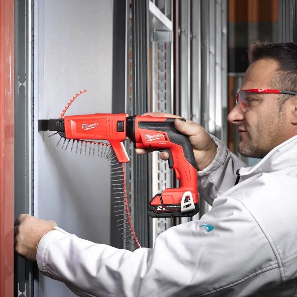 Milwaukee M18FSGC-0X 18V Fuel Brushless Screw Gun with Collated Attachment Body Only with Case Item Condition Seller Refurbished