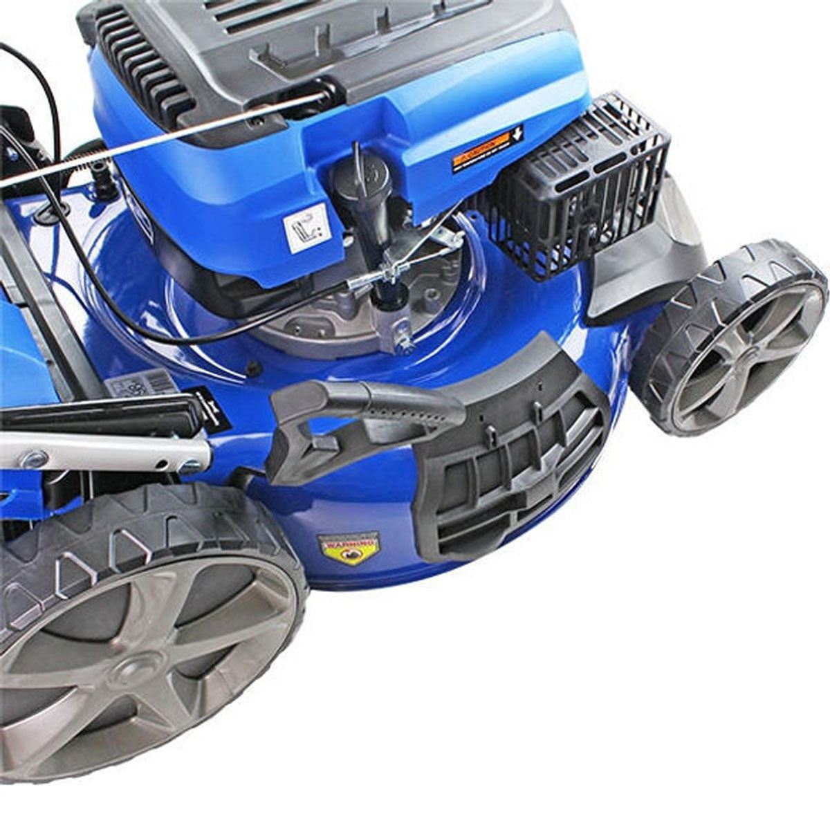 Hyundai HYM510SP 51cm Self-Propelled Petrol Lawnmower, Mulch, Rear & Side Discharge, Hose Connector