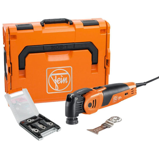 Fein MM 700 MAX STARLOCK MultiMaster Oscillating Multi-Tool in Case With 6 Piece Wood Metal Cut Set