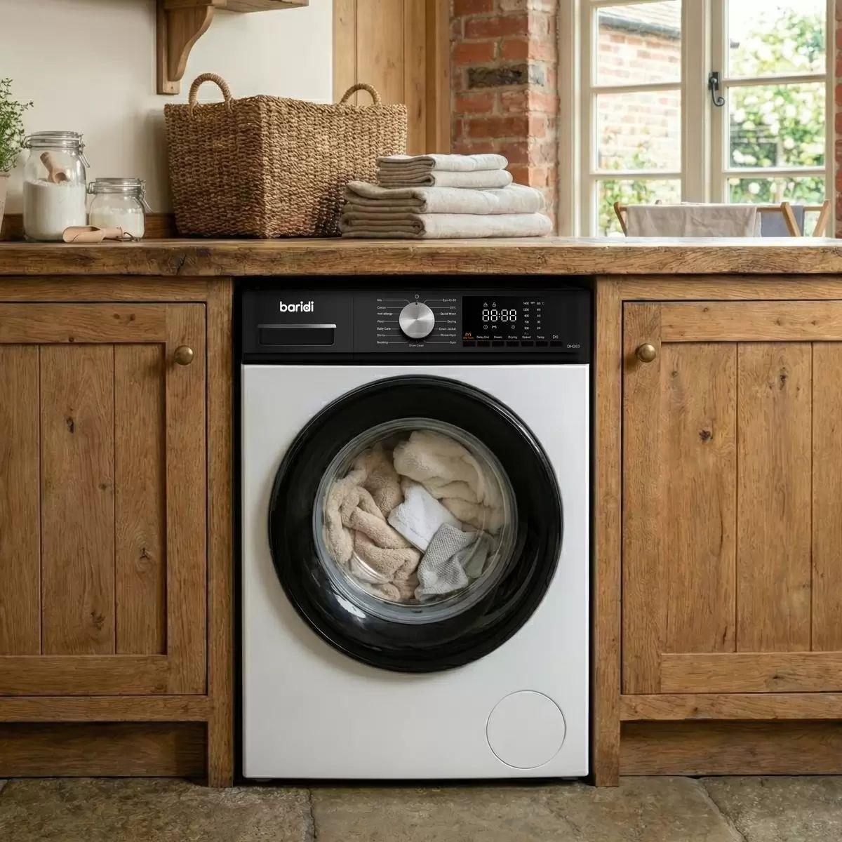 Sealey DH263 Baridi 8/5kg Washer Dryer, Front Loading 1400rpm White 240V