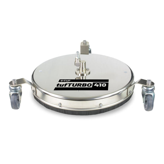 V-TUF H1.005TT Surface Cleaner 410mm Stainless Steel 275 Bar with Wheels 150 Degree 3 Castor Wheels