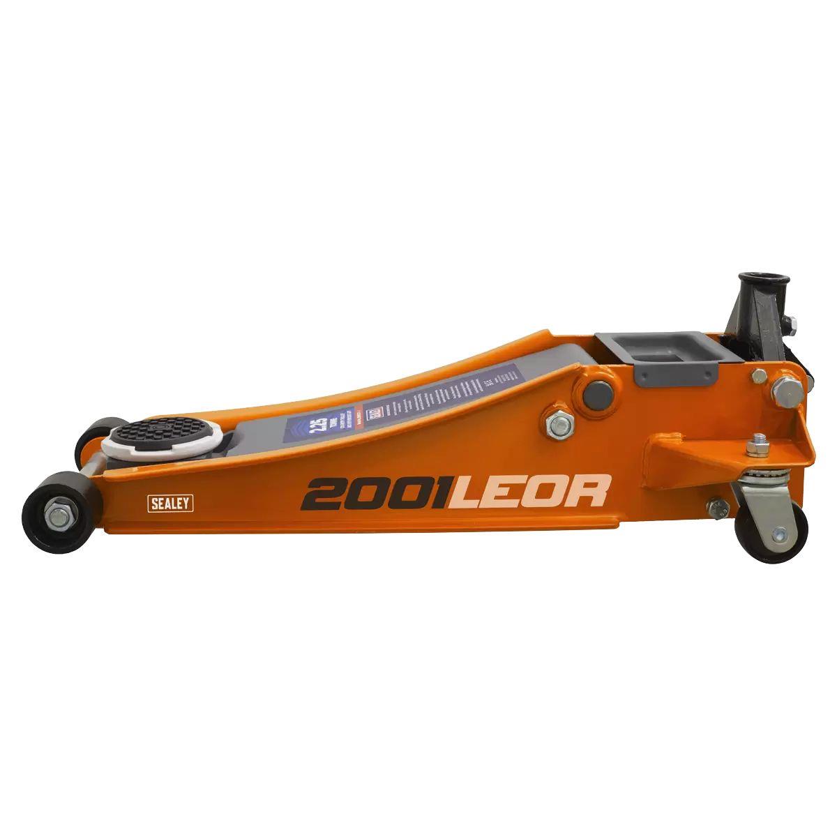 Sealey 2001LEOR Trolley Jack 2.25tonne Low Entry Rocket Lift Orange