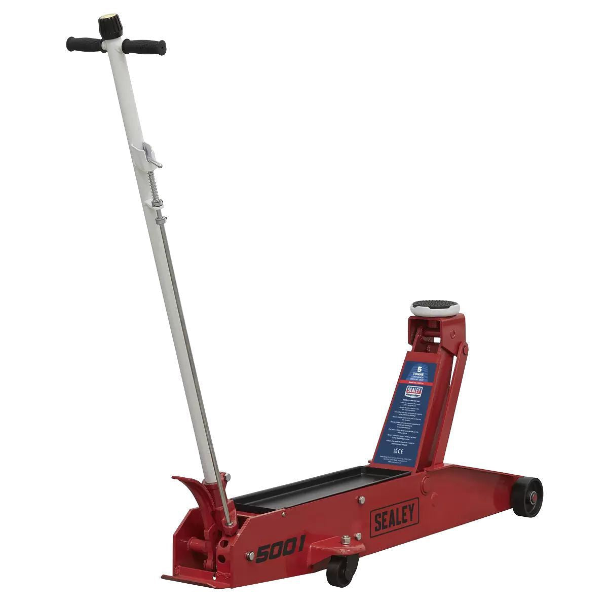 Sealey 5001 Trolley Jack 5 Tonne Long Reach