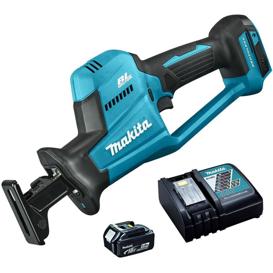 Makita DJR189Z 18V Reciprocating Saw with 1 x 5.0Ah Battery & Charger