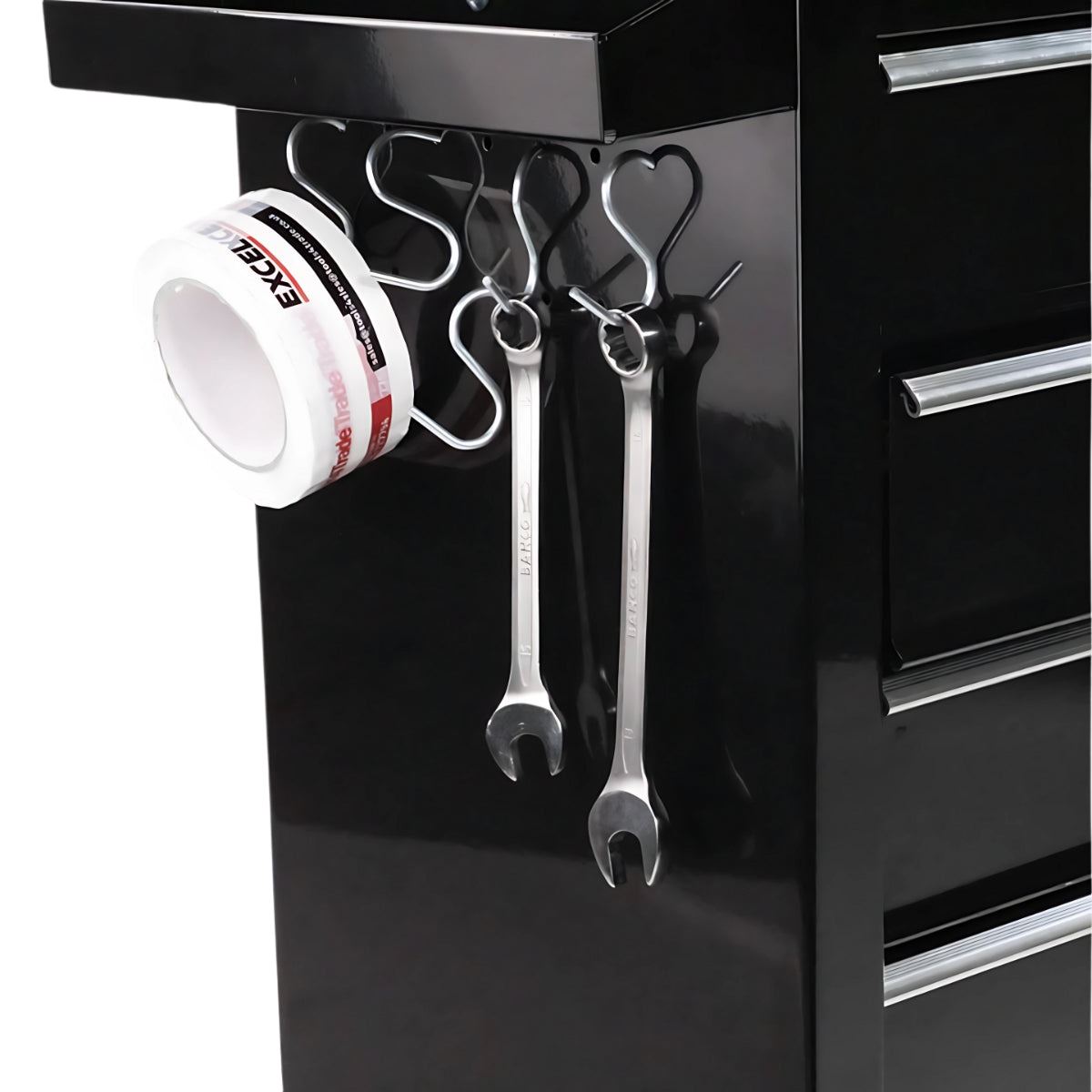 Excel 5 Drawer Tool Chest Cabinet with Wheels – Black Steel Storage