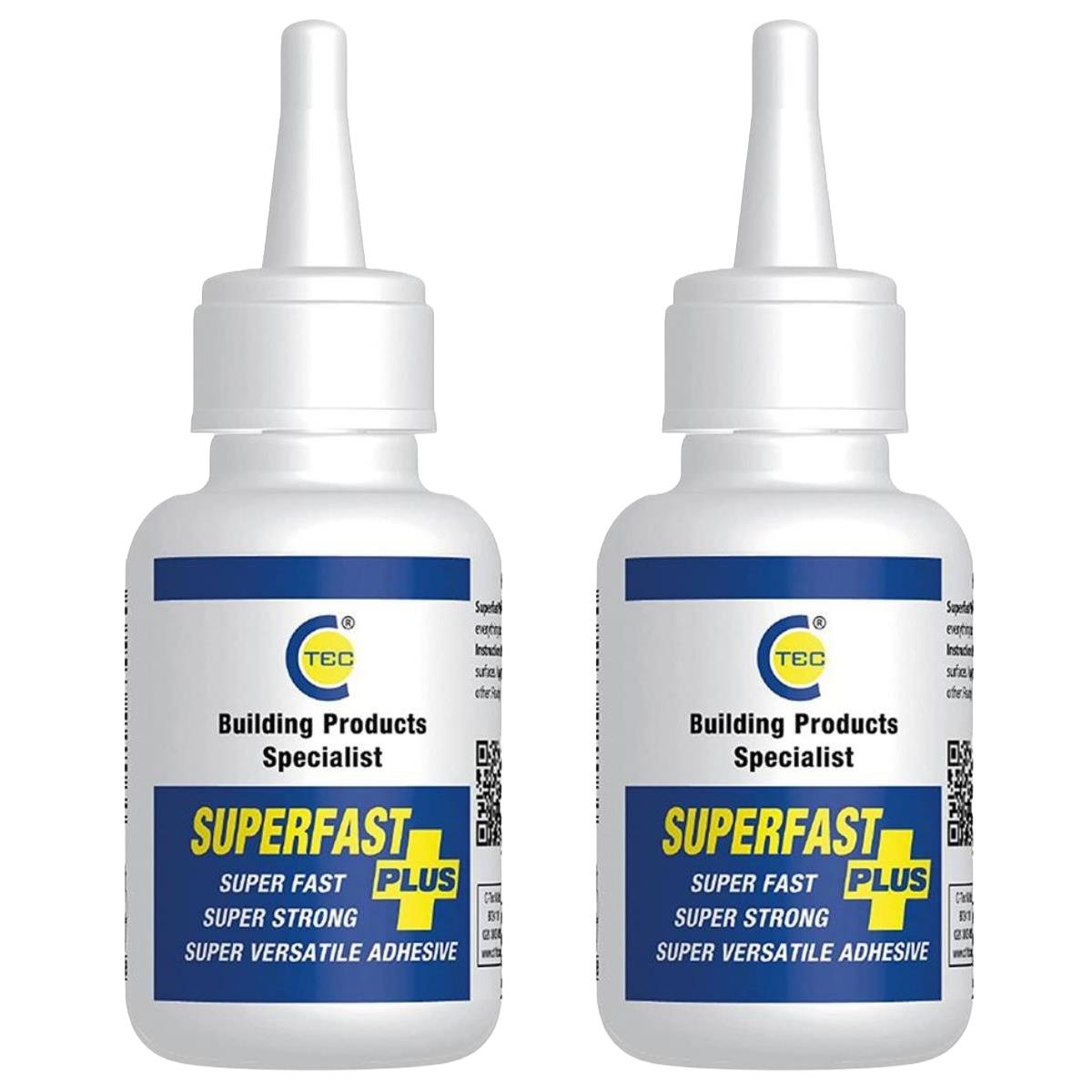 C-TEC 20ml SuperFast Plus Extra Strong Adhesive Glue Pack of 2