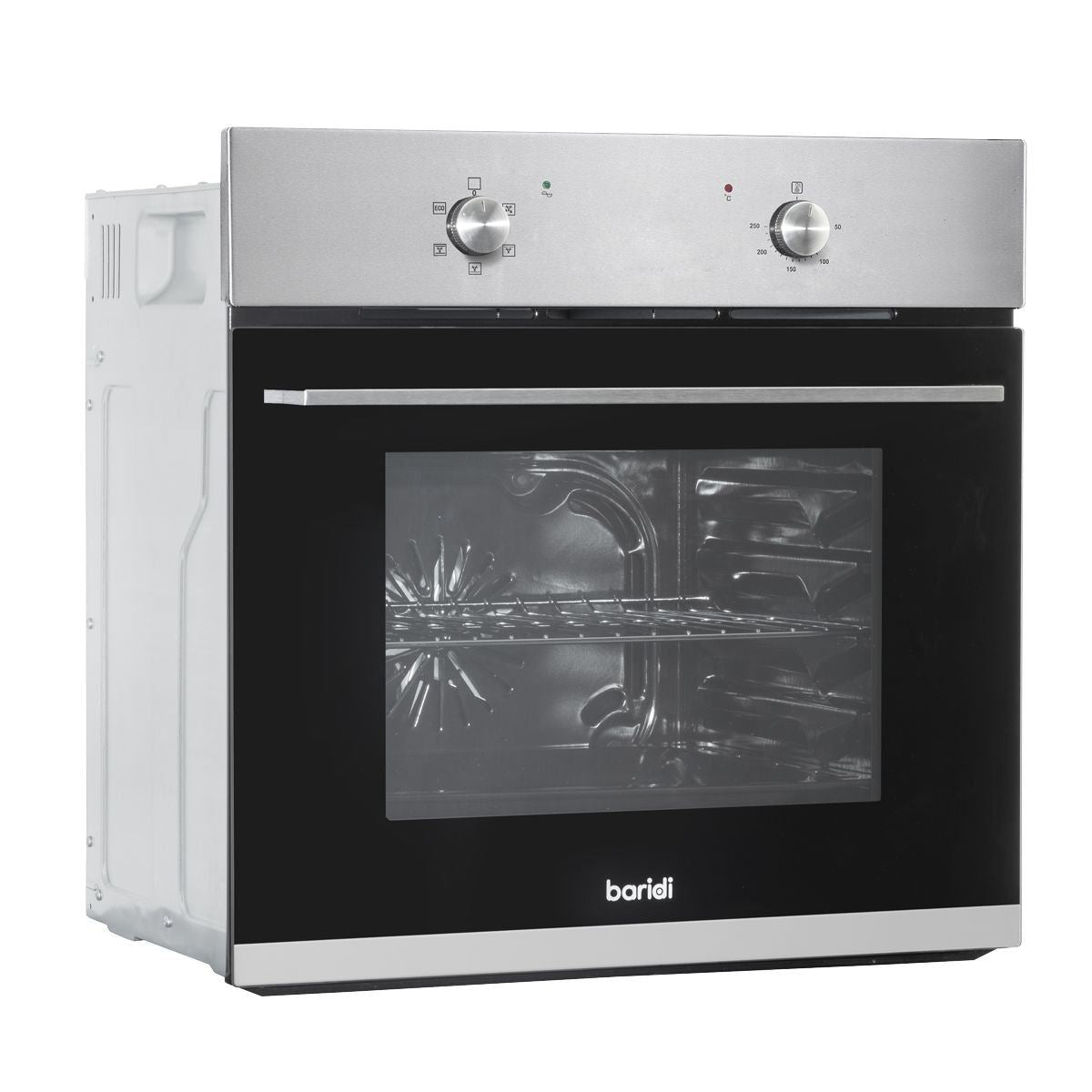 Sealey DH125 Baridi Integrated Fan-Assisted Electric Oven 60cm 55L Capacity Black/Stainless Steel