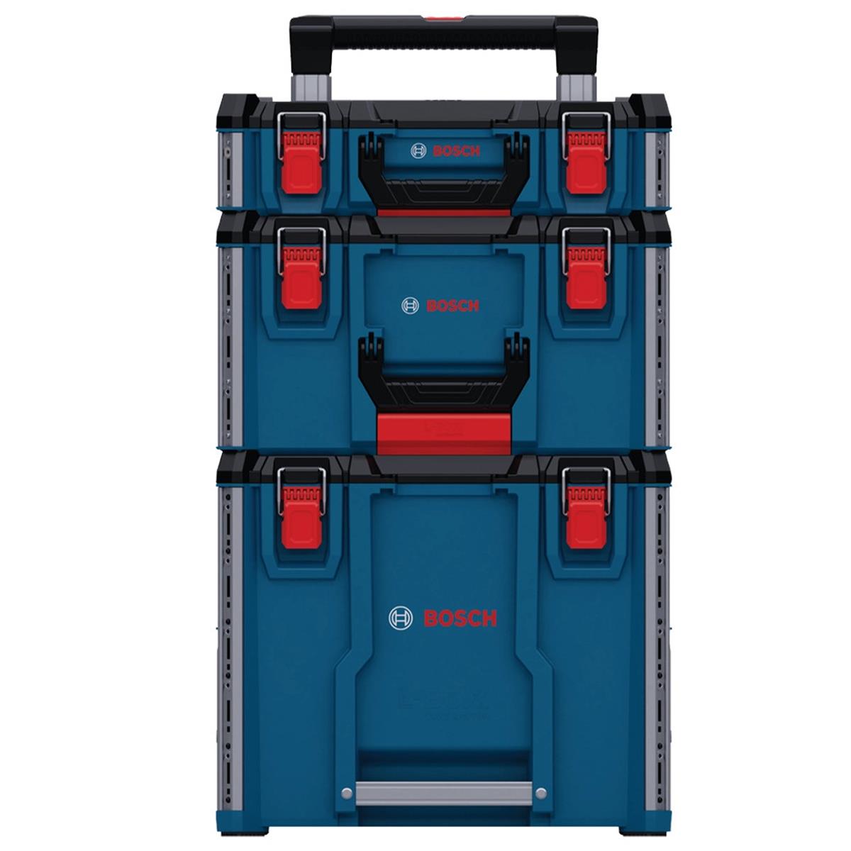 Bosch 1600A037DY 3 Piece L-BOXX Contractor Case & Trolley Set