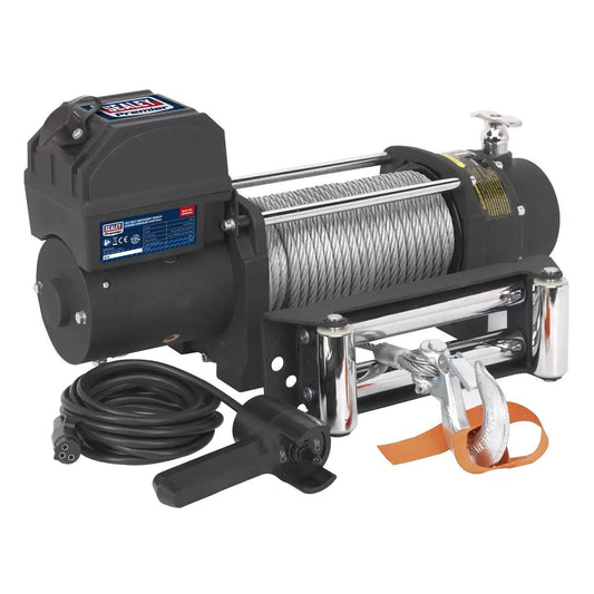 Sealey SRW4300 12V Line Pull Self Recovery Winch 4300kg