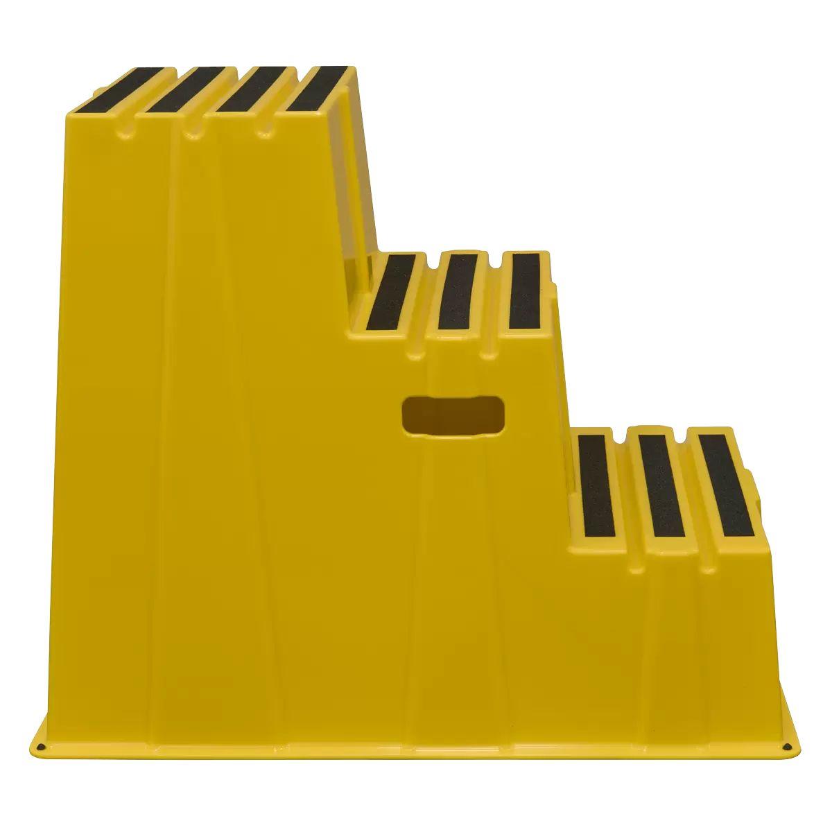 Sealey KS7 Heavy-Duty 3-Step Safety Steps with Anti-Slip Treads 150kg Capacity, Yellow EN 14183