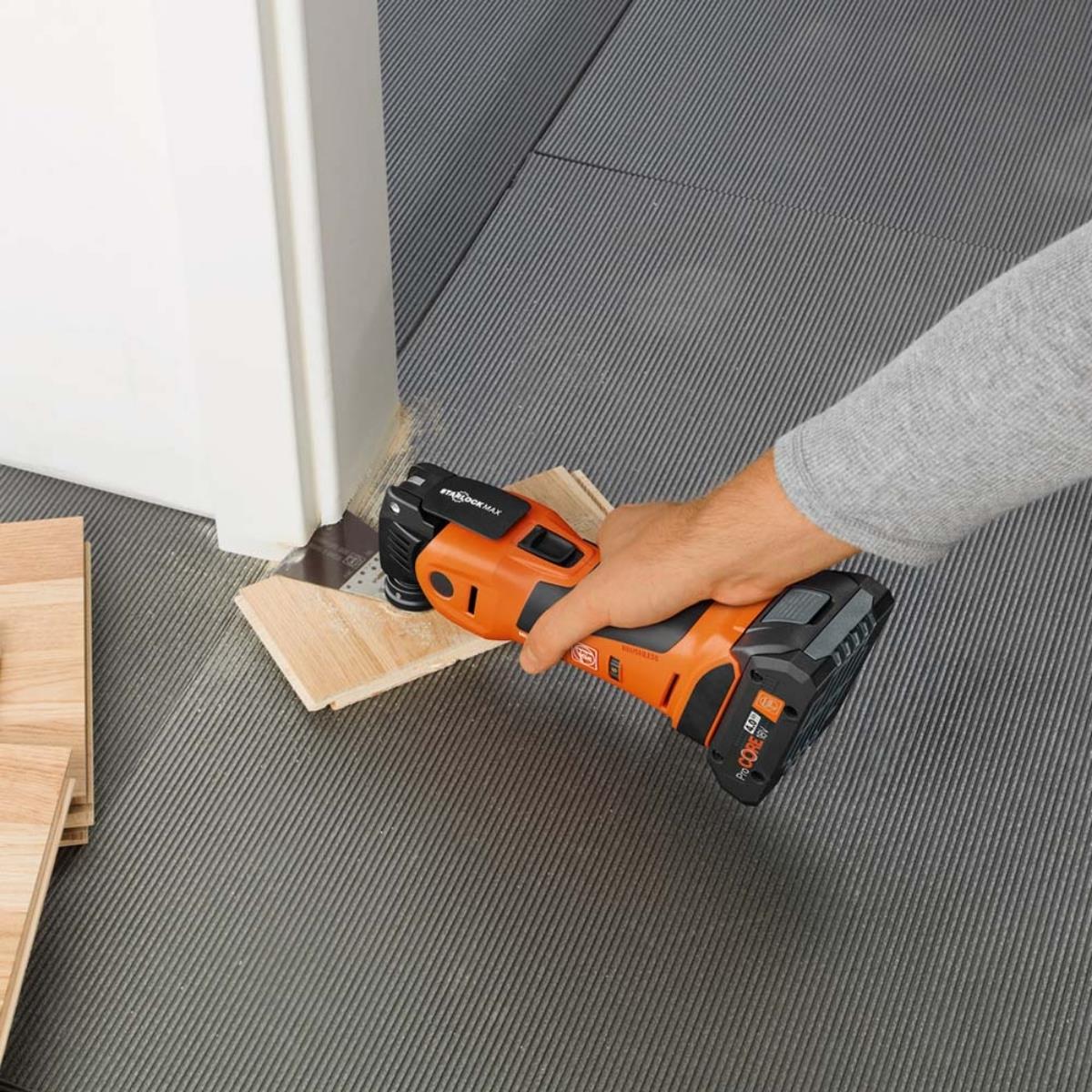 Fein MM 700 MAX STARLOCK MultiMaster Oscillating Multi-Tool in Case With 3 Piece Wood E-Cut Set