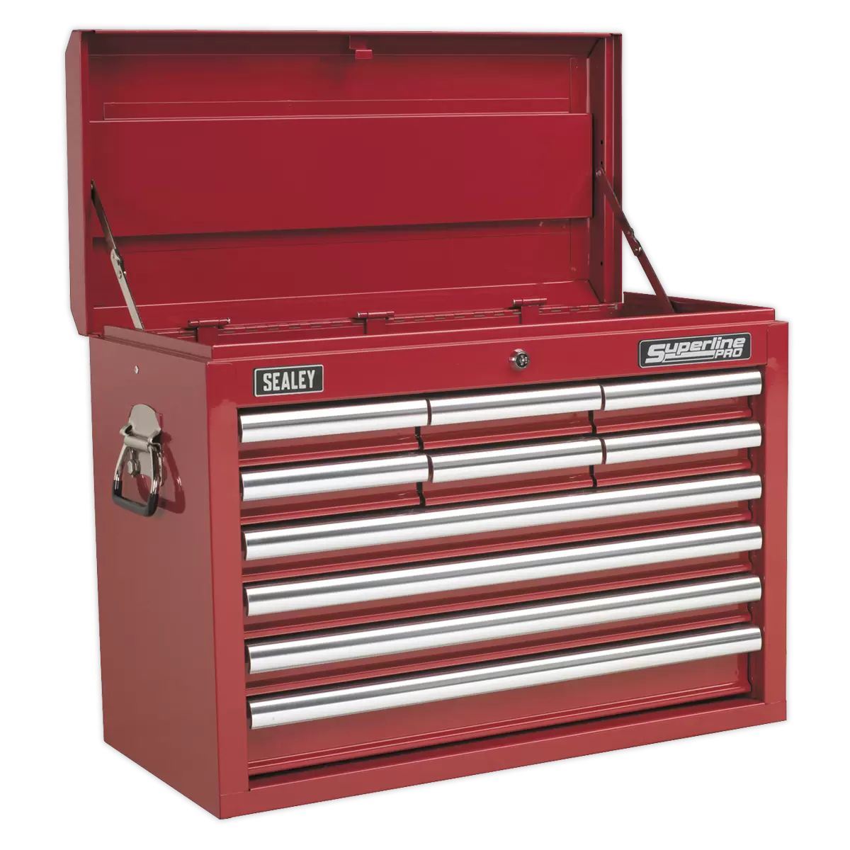 Sealey AP33109 Topchest 10 Drawer with Ball Bearing Runners Red