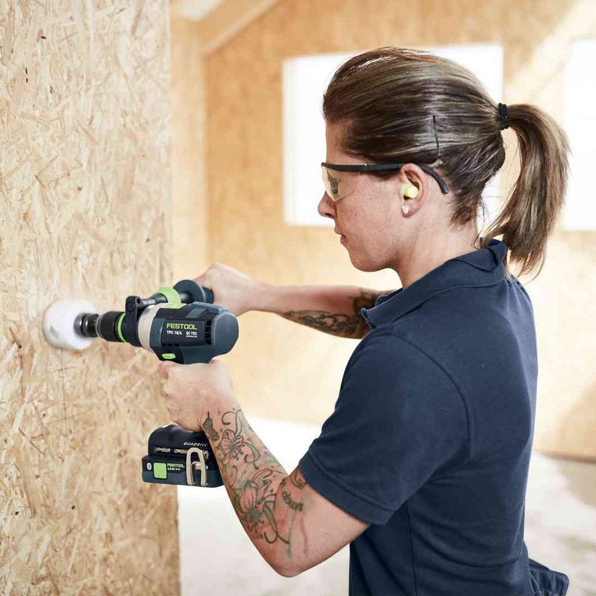 Festool TID 18 5,0/4,0-Set TPC 18/4 18V Brushless Percussion Drill & Impact Driver With 1 x 5.0Ah/4.0Ah Battery, Charger 577655