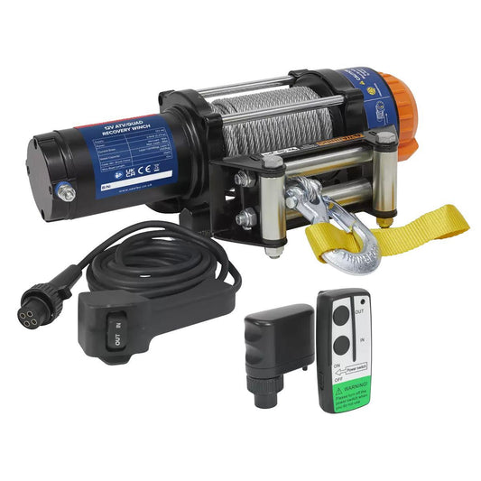 Sealey ATV2040 12V Wireless Winch Combo Kit 2.5kW