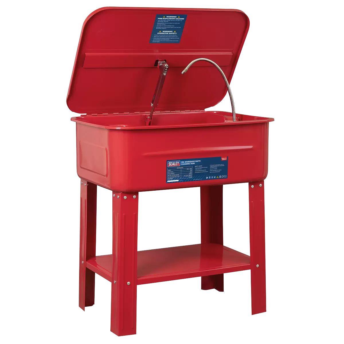 Sealey SM19 50L Workshop Parts Cleaning Tank Washer 230V