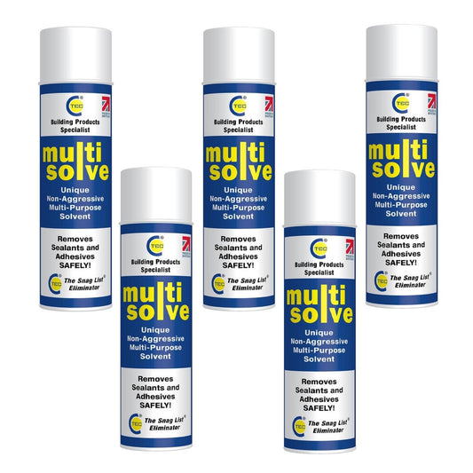 C-TEC 500ml Multisolve Multi-Purpose Cleaning & Degreasing Solvent Pack of 5