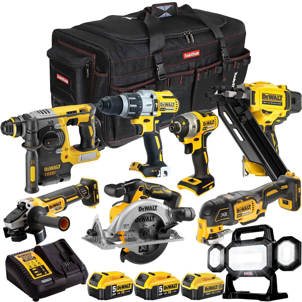 Dewalt 18V 8 Piece Combo Kit with 3 x Batteries & Charger T4TKIT-1927