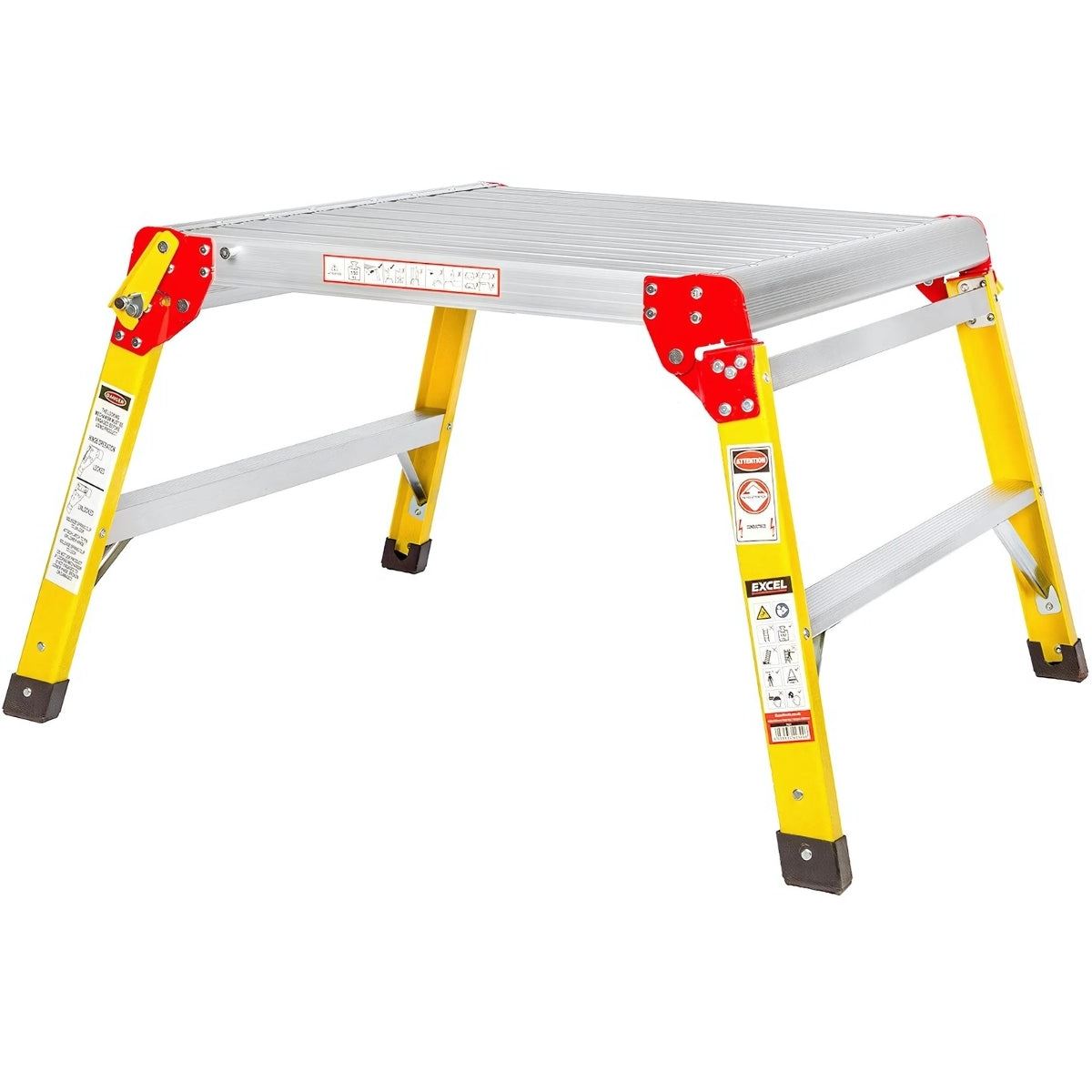 Excel Fibreglass Work Bench Platform Heavy Duty Folding Hop Up 600mm x 600mm
