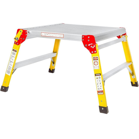Excel Fibreglass Work Bench Platform Heavy Duty Folding Hop Up 600mm x 600mm