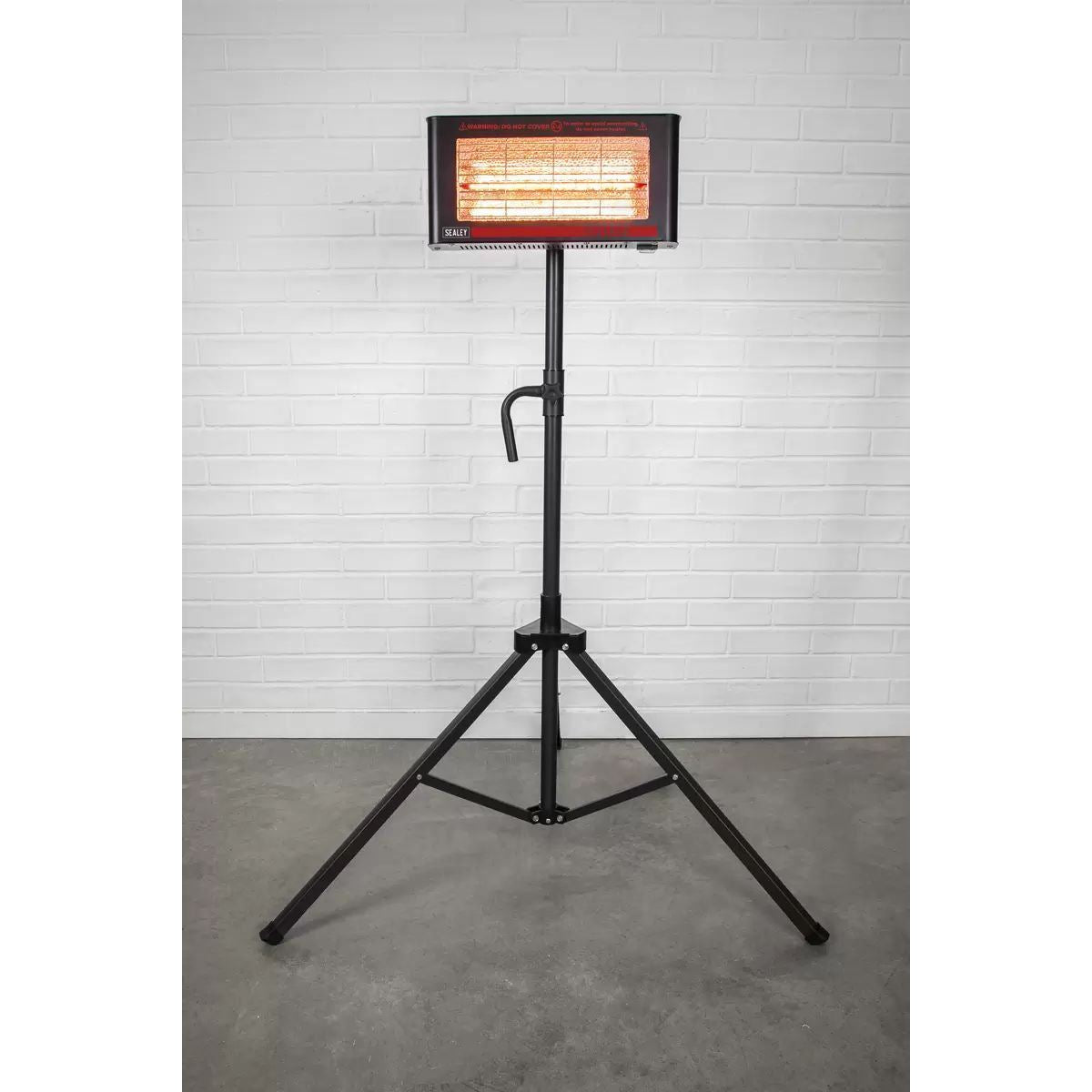 Sealey IR12CT 1.2kW Infrared Quartz Heater with Tripod Stand 230V
