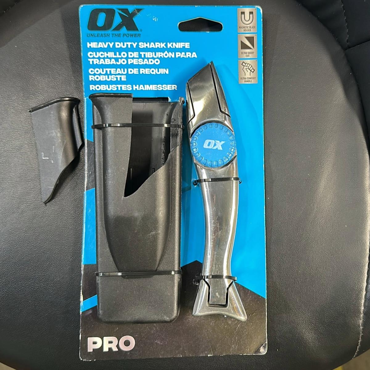OX Pro Heavy Duty Shark Knife Fixed Blade OX-P224701 Item Condition Damaged Box