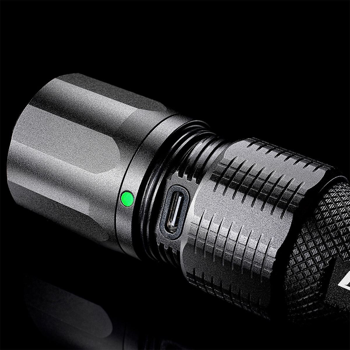 Unilite Dual Power Rechargeable Aluminium LED Flashlight F-1400