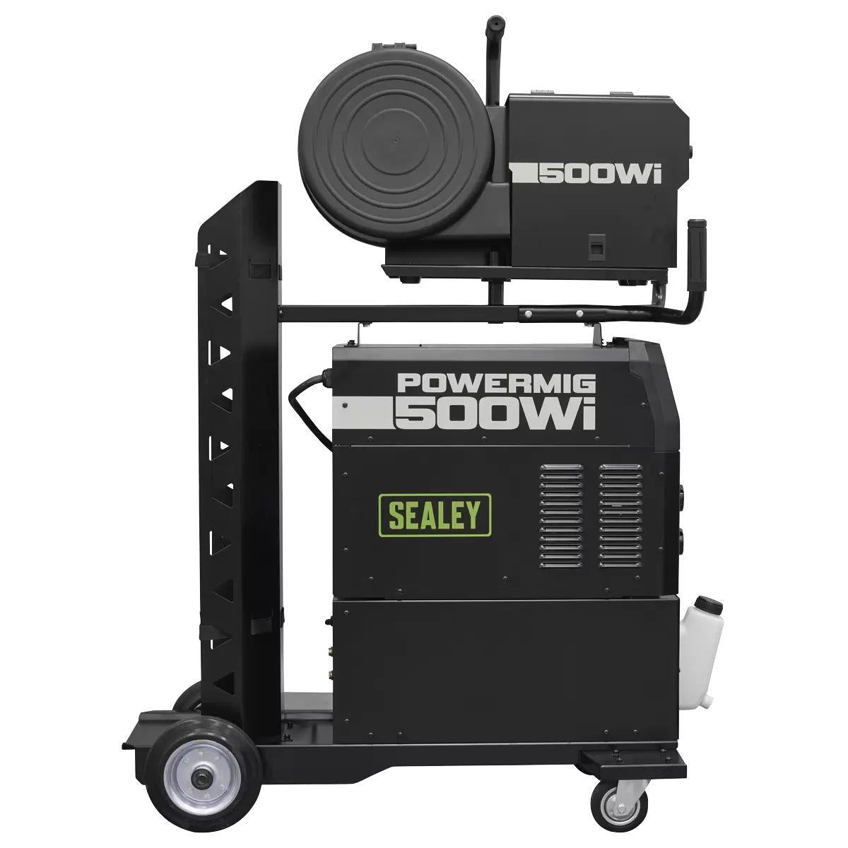 Sealey POWERMIG500Wi 500A Professional Gas/Gasless MIG/TIG/MMA Inverter Welder with Portable Wire Feeder & Water Cooler 400V/3ph