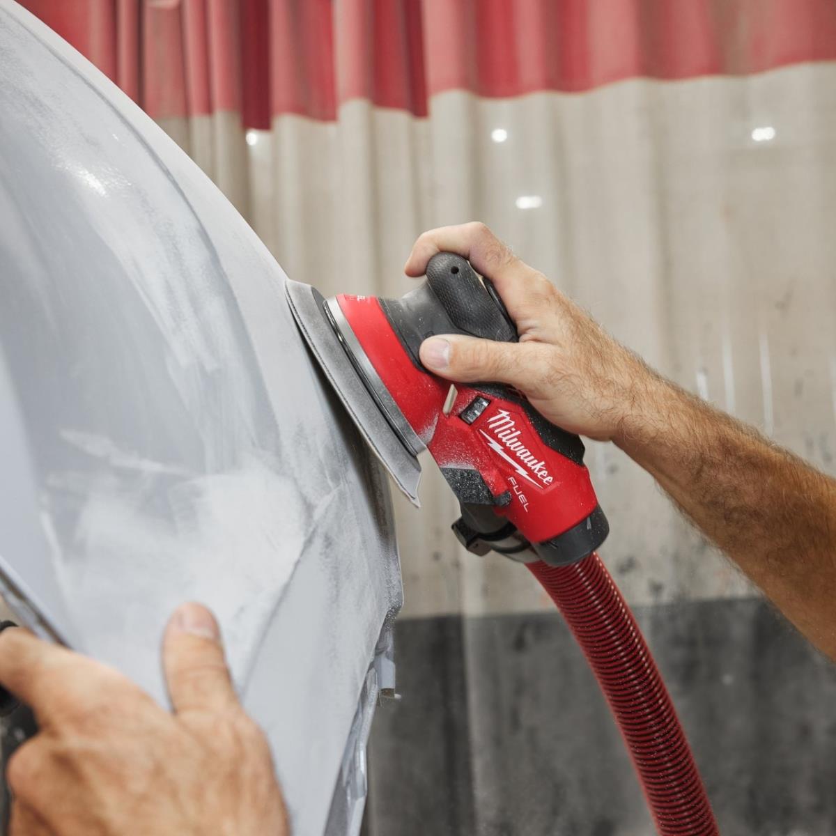 Milwaukee M12FROS5-502X 12V Brushless 150mm Random Orbital Sander with 2 x M12HB5 5.0Ah Battery, Charger & Case 4933493652