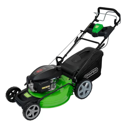 Draper 18DTP10 Self-Propelled Petrol Lawn Mower 530mm Honda 201cc 4-Stroke Engine with 60L Collector 30277