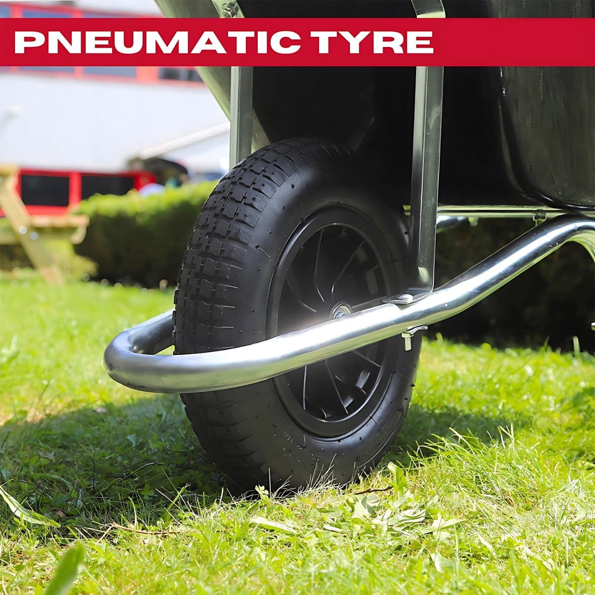 Excel Heavy Duty Rubber Wheelbarrow Wheel for 100L SKU 31501