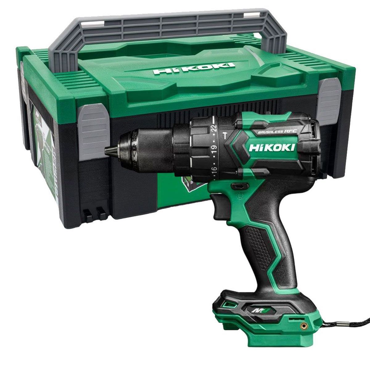 Hikoki DV36DCW2Z 36V MultiVolt Brushless Combi Drill with 1 x 2.5Ah/5.0Ah Battery Charger & Case