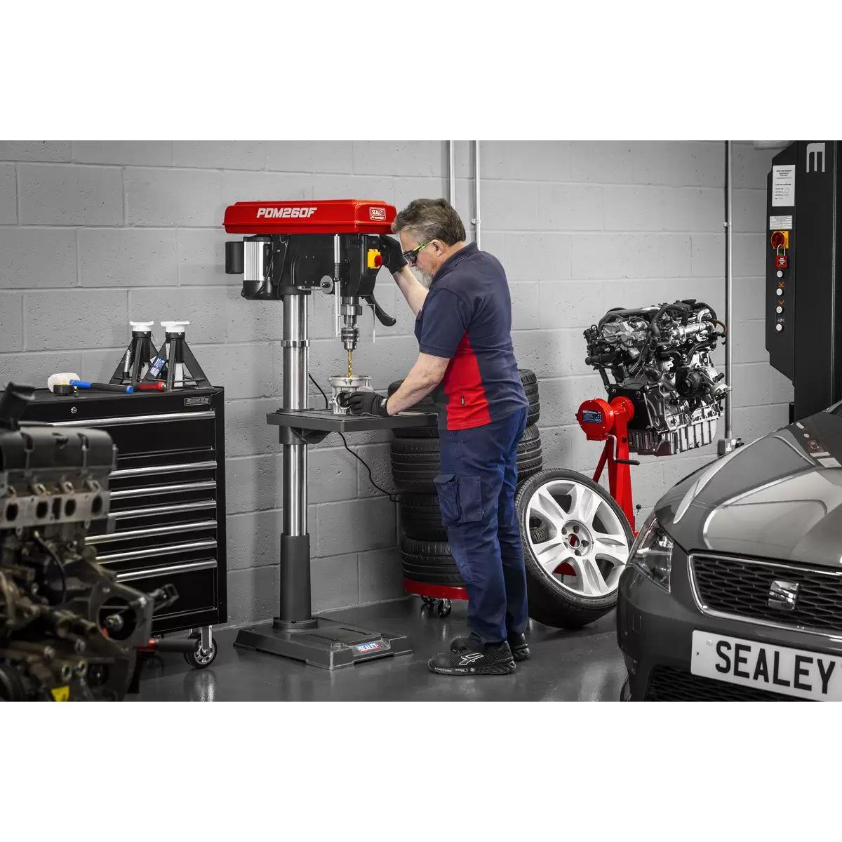 Sealey PDM260F Pillar Drill Floor 12-Speed 1710mm Height 230V